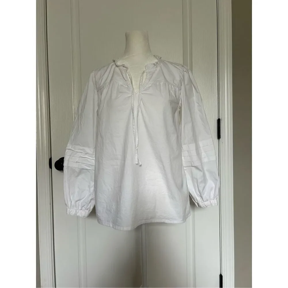 J. Crew Reimagined Blouse White Sz XS